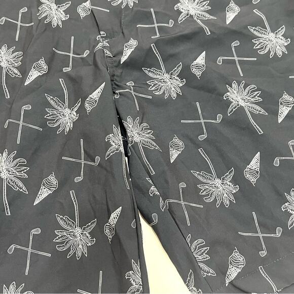 Maelreg Performance Proflex Shorts Dark Navy Hawaii Club Print SPF 30+ Nwt - Picture 7 of 9